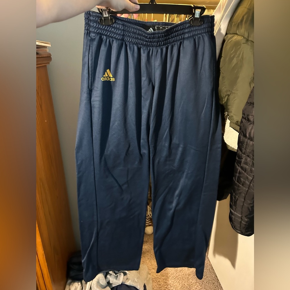 blue adidas sweatpants